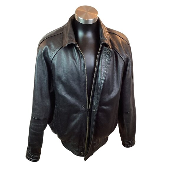 Wilsons Leather Jacket Mens Large Bomber Thinsulate Ultra Insulation Liner Vest - Picture 6 of 15